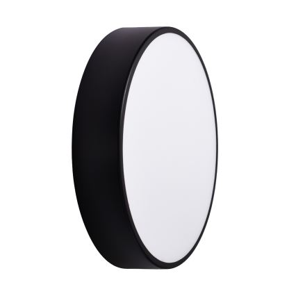 Kúpeľňové stropné svietidlo CLEO 3xE27/24W/230V pr. 40 cm čierna IP54