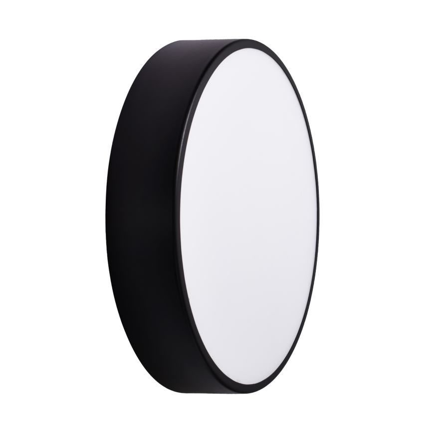 Kúpeľňové stropné svietidlo CLEO 3xE27/24W/230V pr. 40 cm čierna IP54