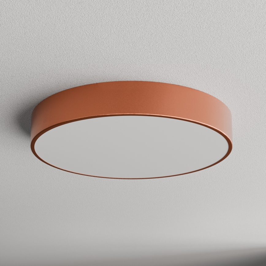 Kúpeľňové stropné svietidlo CLEO 4xE27/24W/230V pr. 50 cm medená IP54