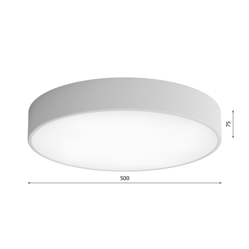 Kúpeľňové stropné svietidlo CLEO 4xE27/24W/230V pr. 50 cm šedá IP54