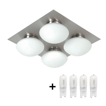 Kúpeľňové stropné svietidlo DUNAJ 4 4xG9/40W/230V Kúpeľňové stropné svietidlo DUNAJ 4 4xG9/40W/230V