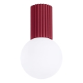 Kúpeľňové stropné svietidlo HALO 1xG9/8W/230V pr. 12 cm IP44 červená