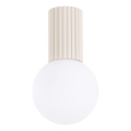Kúpeľňové stropné svietidlo HALO 1xG9/8W/230V pr. 12 cm IP44 krémová