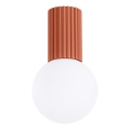 Kúpeľňové stropné svietidlo HALO 1xG9/8W/230V pr. 12 cm IP44 oranžová