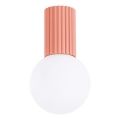 Kúpeľňové stropné svietidlo HALO 1xG9/8W/230V pr. 12 cm IP44 ružová