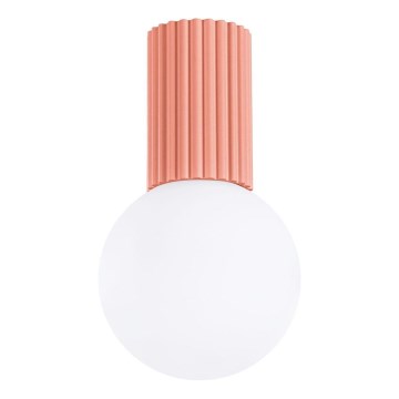 Kúpeľňové stropné svietidlo HALO 1xG9/8W/230V pr. 12 cm IP44 ružová