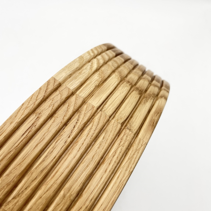 Kúpeľňové stropné svietidlo LINARO 3xE27/15W/230V IP54 dubový, priemer 37 cm