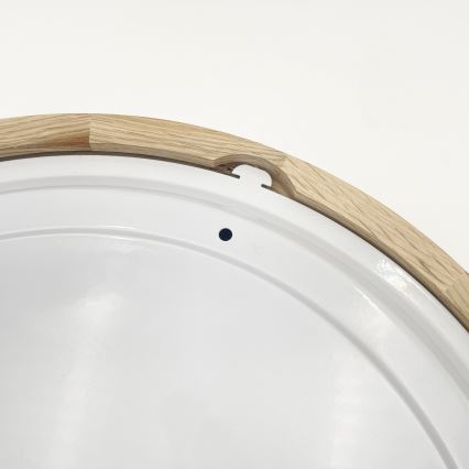 Kúpeľňové stropné svietidlo LINARO 3xE27/15W/230V IP54 dubový, priemer 37 cm