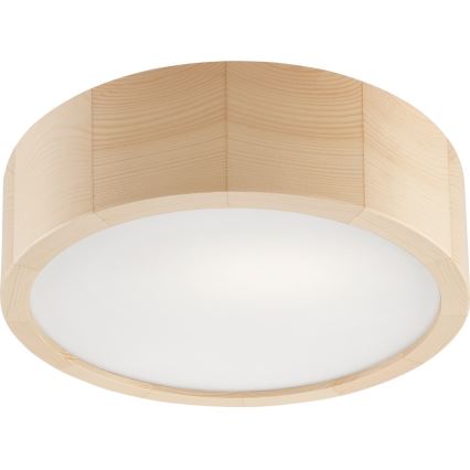 Kúpeľňové stropné svietidlo NATURAL 2xE27/15W/230V IP54 borovica ø 27 cm