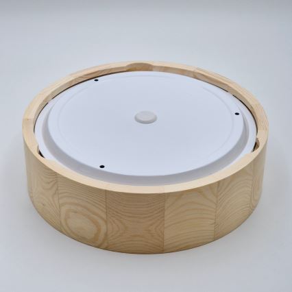 Kúpeľňové stropné svietidlo NATURAL 2xE27/15W/230V IP54 borovica ø 27 cm