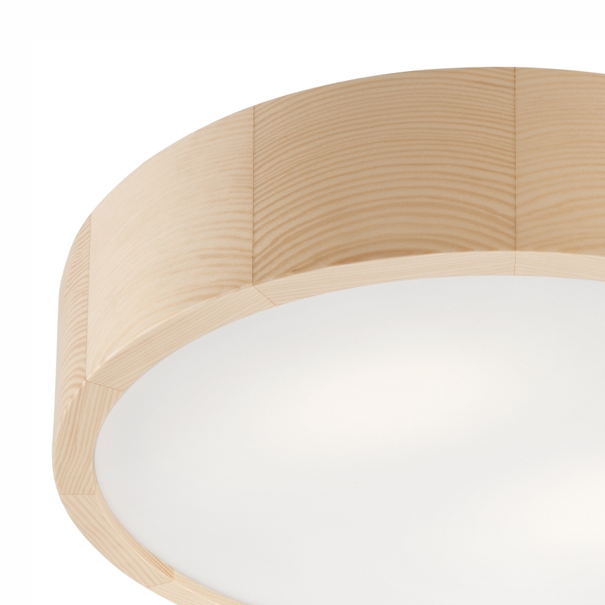 Kúpeľňové stropné svietidlo NATURAL 3xE27/15W/230V IP54 borovica ø 37 cm