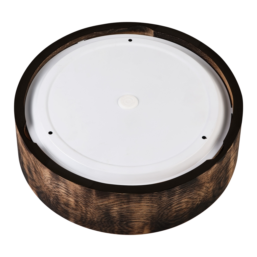 Kúpeľňové stropné svietidlo OAK SMOKY 2xE27/15W/230V IP54 ø 27,5 cm dub/hnedá