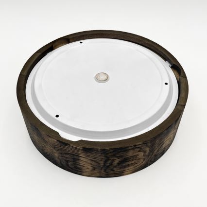 Kúpeľňové stropné svietidlo OAK SMOKY 2xE27/15W/230V IP54 ø 27,5 cm dub/hnedá