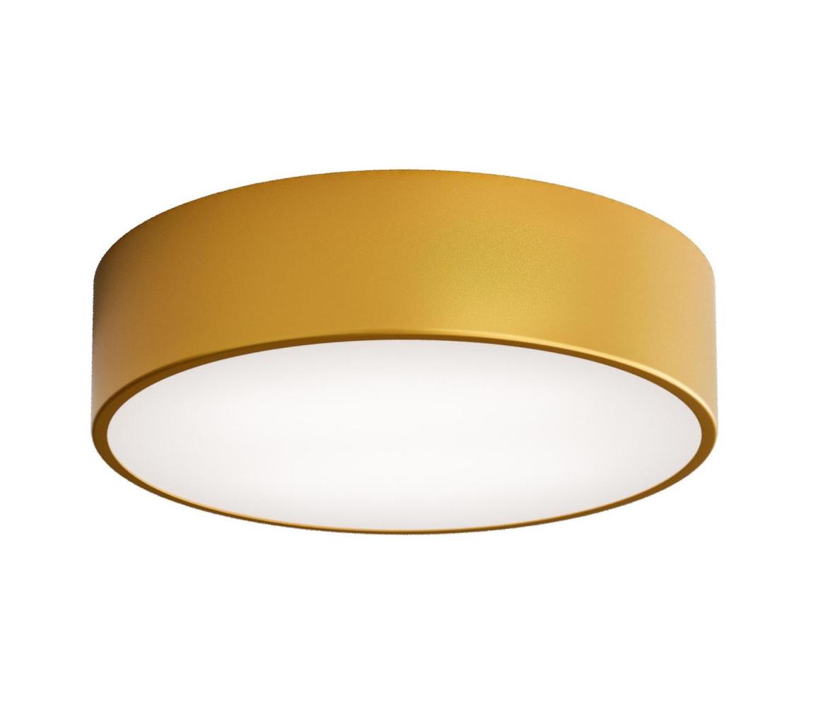 Kúpeľňové stropné svietidlo s pohybovým senzorom CLEO, 2×E27/24 W/230 V, pr. 30 cm, zlaté, IP54 5907623600158