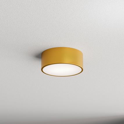 Kúpeľňové stropné svietidlo so senzorom CLEO 1xE27/24W/230V pr. 20 cm IP54 zlaté