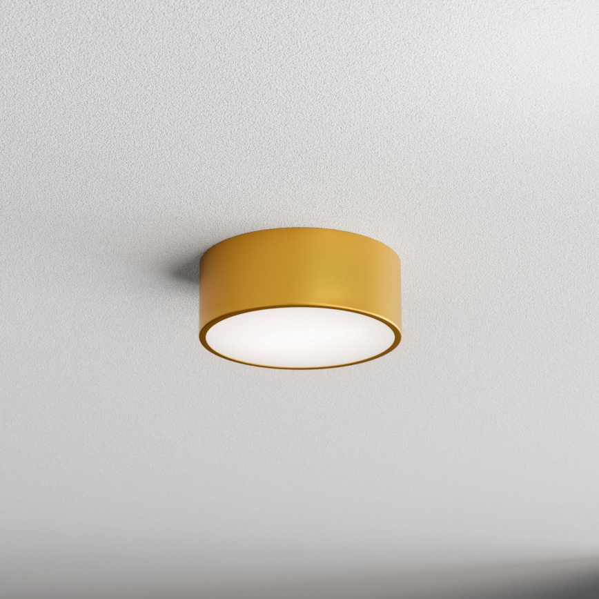 Kúpeľňové stropné svietidlo so senzorom CLEO 1xE27/24W/230V pr. 20 cm IP54 zlaté