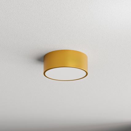 Kúpeľňové stropné svietidlo so senzorom CLEO 1xE27/24W/230V pr. 20 cm IP54 zlaté