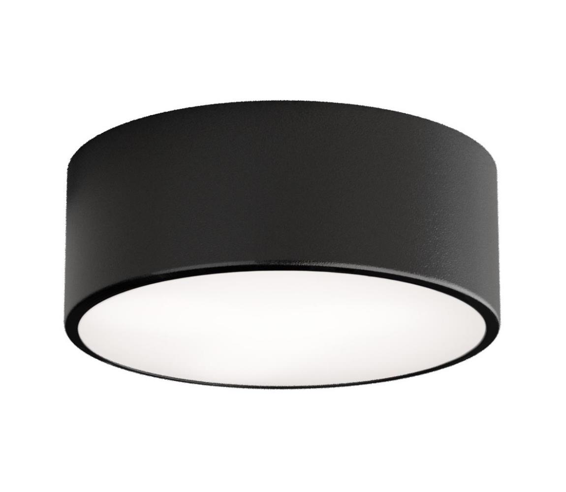 Kúpeľňové stropné svietidlo so senzorom CLEO 1xE27/24W/230V Ø 20 cm IP54 čierne 5907623692344
