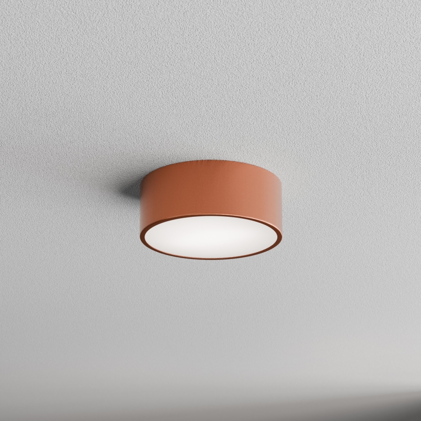 Kúpeľňové stropné svietidlo so senzorom CLEO 1xE27/24W/230V Ø 20 cm IP54 medené