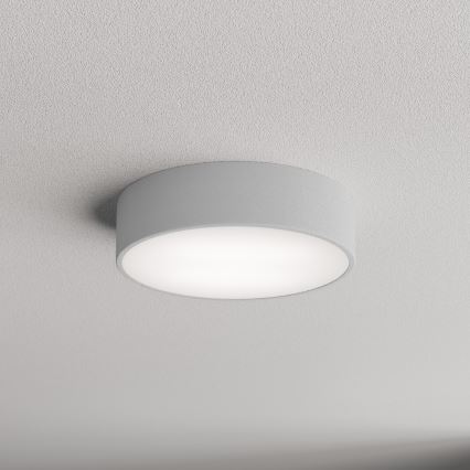 Kúpeľňové stropné svietidlo so senzorom CLEO 2xE27/24W/230V, priemer 30 cm, sivé, IP54