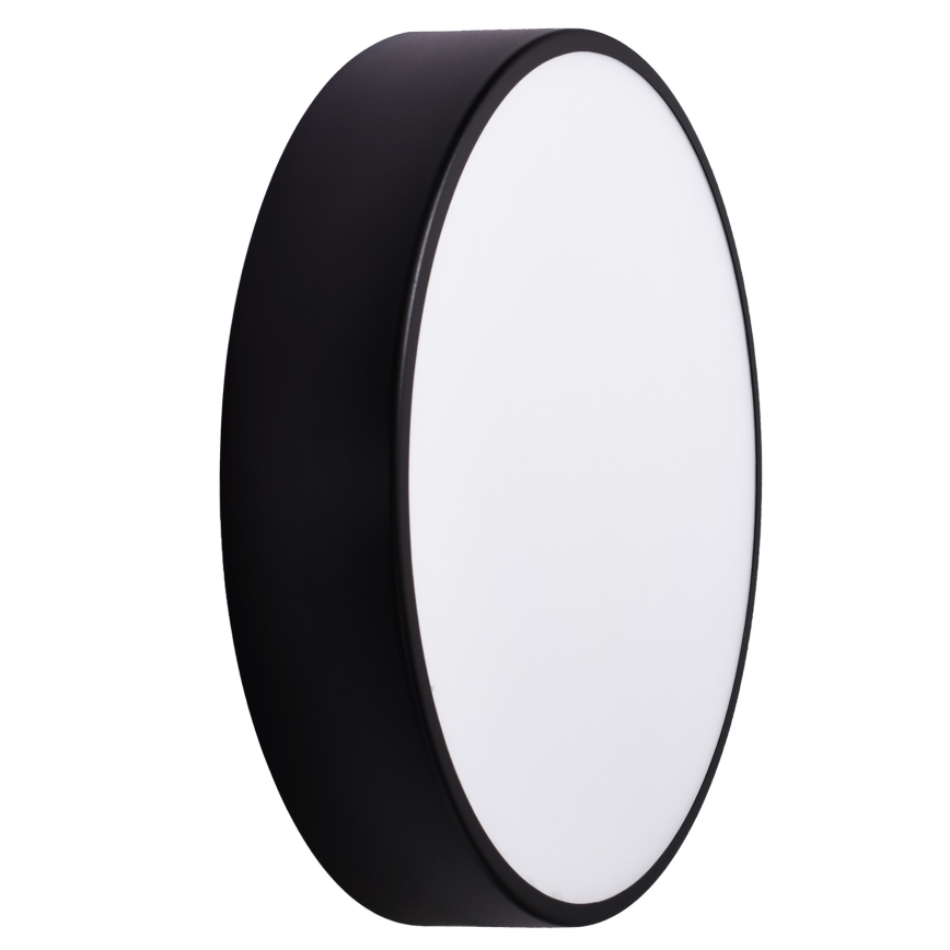 Kúpeľňové stropné svietidlo so senzorom CLEO 3xE27/24W/230V pr. 40 cm čierne IP54