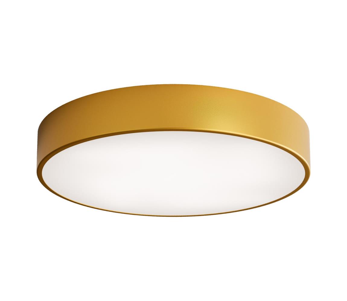 Kúpeľňové stropné svietidlo so snímačom CLEO 4xE27/24W/230V priemer 50 cm IP54 zlaté 5907623692436