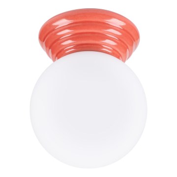 Kúpeľňové stropné svietidlo ZORI 1xG9/8W/230V pr. 12 cm IP44 ružová