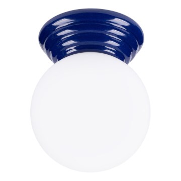 Kúpeľňové stropné svietidlo ZORI 1xG9/8W/230V priemer 12 cm IP44 modré