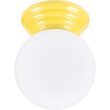 Kúpeľňové stropné svietidlo ZORI 1xG9/8W/230V, priemer 12 cm, IP44, žlté