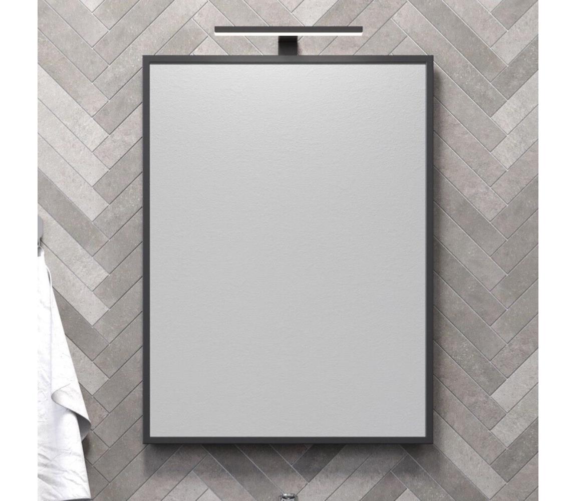 BATH DELUXE Kúpeľňové zrkadlo BORGSTED 60x80 cm čierne 01-060-05-02-00