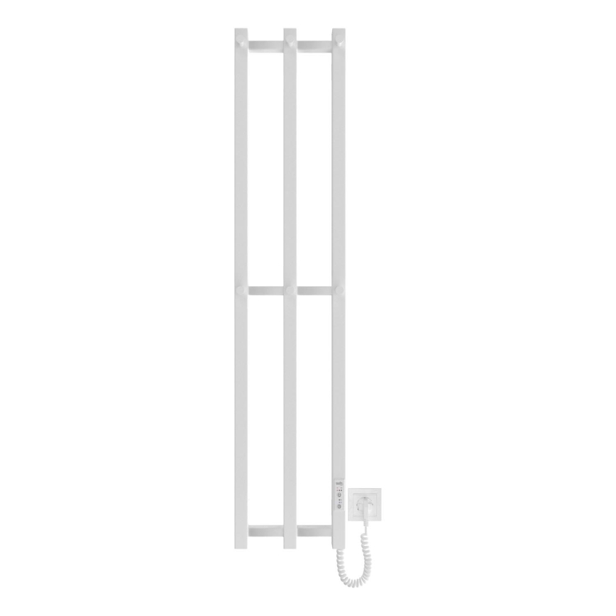 Kúpeľňový radiátor HF SLIM 110W/230V 117x25 cm biela hranatý