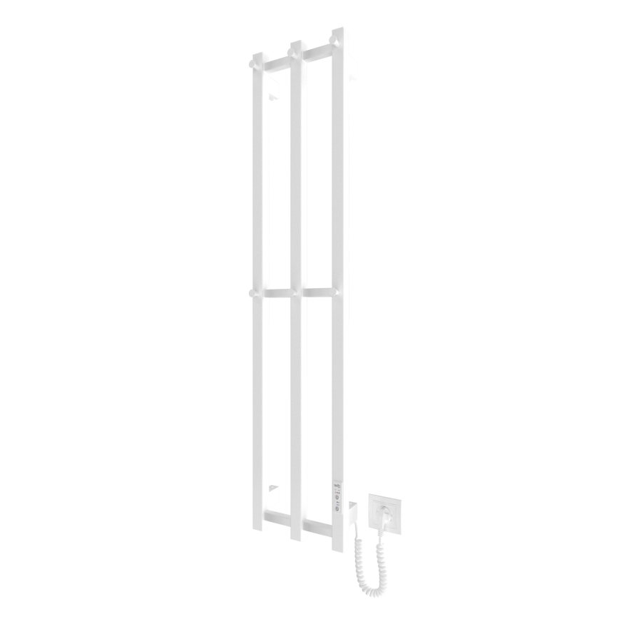 Kúpeľňový radiátor HF SLIM 110W/230V 117x25 cm biela hranatý