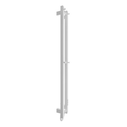 Kúpeľňový radiátor HF SLIM 80W/230V 117x14 cm biela hranatý