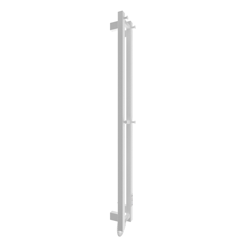 Kúpeľňový radiátor HF SLIM 80W/230V 117x14 cm biela hranatý