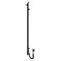 Kúpeľňový radiátor RAY 25W/230V 110x30 cm IP44 nerez/čierna