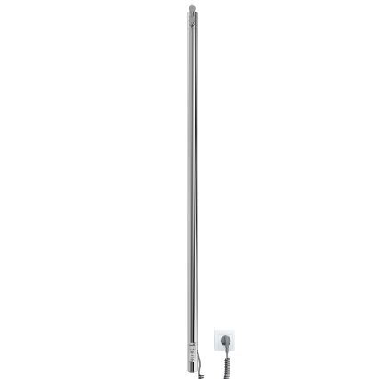 Kúpeľňový radiátor RAY 25W/230V 110x30 cm IP44 nerez/lesklý chróm