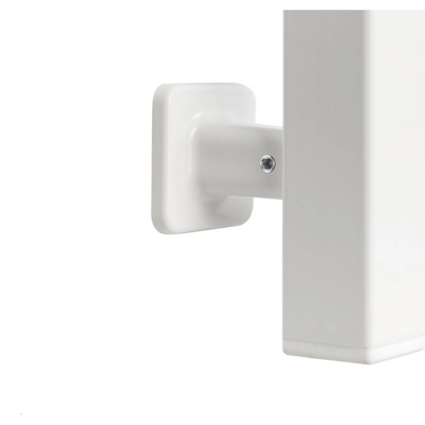 Kúpeľňový rebríkový radiátor AVANGARD s termostatom, 227 W, 120 x 48 cm, biely, pravostranný