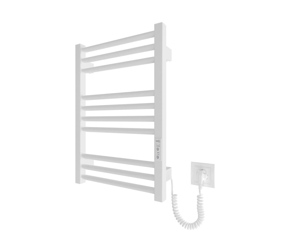 Mario-Radiators Kúpeľňový rebríkový radiátor HF DERBY 100W/230V 57x43 cm biely pravý 6.1.0400.06.WM