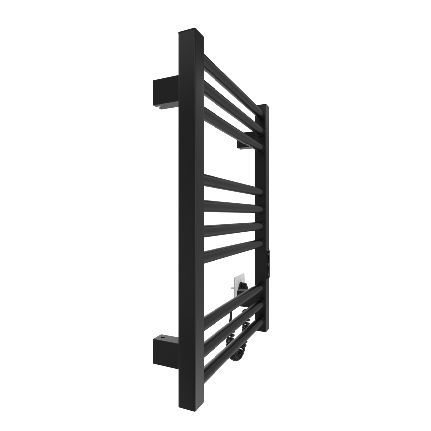 Kúpeľňový rebríkový radiátor HF DERBY 100W/230V 57x43 cm čierna
