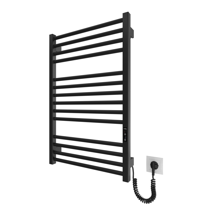 Kúpeľňový rebríkový radiátor HF DERBY 170W/230V 77x53 cm čierna