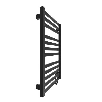 Kúpeľňový rebríkový radiátor HF OXFORD 170W/230V 77x53 cm čierna