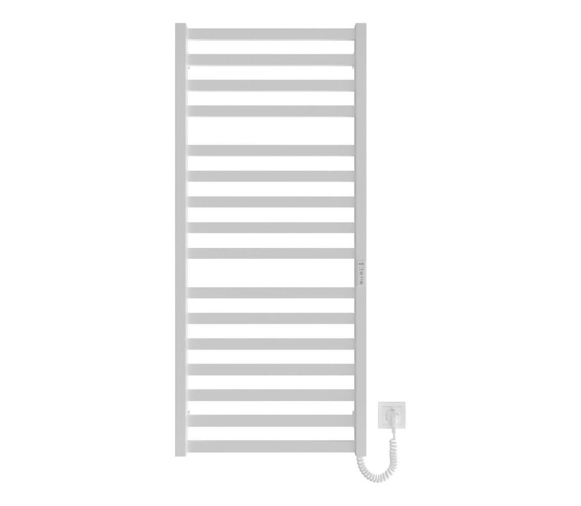 Mario-Radiators Kúpeľňový rebríkový radiátor HF OXFORD 255W/230V 117x53 cm biela pravá 6.1.0203.06.WM