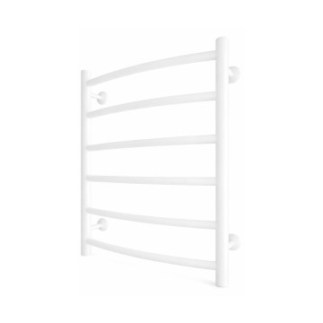 Kúpeľňový rebríkový radiátor INOX CLASSIC 120W/230V 57 x 43 cm nerezová oceľ/biela