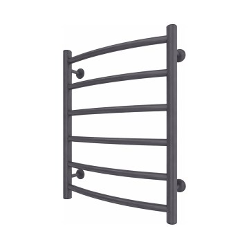 Kúpeľňový rebríkový radiátor INOX CLASSIC 120W/230V 57x43 cm nerezová oceľ/antracit