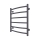 Kúpeľňový rebríkový radiátor INOX CLASSIC 120W/230V 57x43 cm nerezová oceľ/antracit