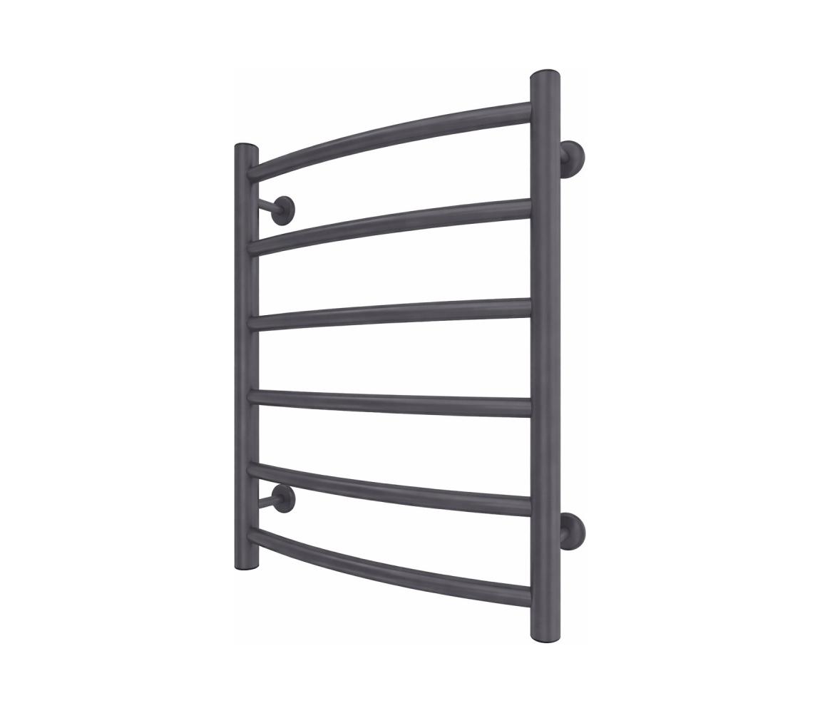 Mario-Radiators Kúpeľňový rebríkový radiátor INOX CLASSIC 120W/230V 57x43 cm nerezová oceľ/antracit 1.4.048071.GR