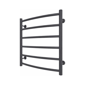 Kúpeľňový rebríkový radiátor INOX CLASSIC 122W/230V 57x53 cm nerez/antracit