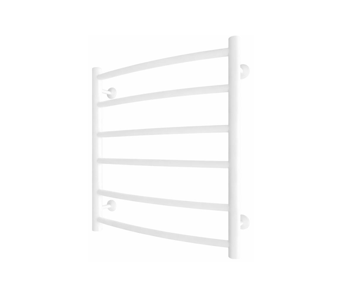 Mario-Radiators Kúpeľňový rebríkový radiátor INOX CLASSIC 122W/230V 57x53 cm nerez/biela 1.137.047724.WM