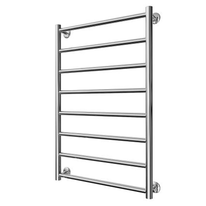 Kúpeľňový rebríkový radiátor INOX FLAT 163W/230V 77x53 cm nerez/lesklý chróm