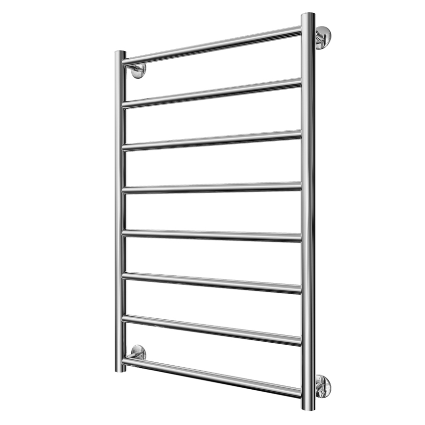 Kúpeľňový rebríkový radiátor INOX FLAT 163W/230V 77x53 cm nerez/lesklý chróm
